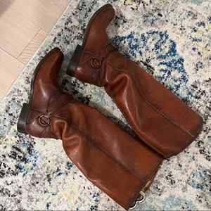 Frye leather boots (size 7- fits like 6.5)